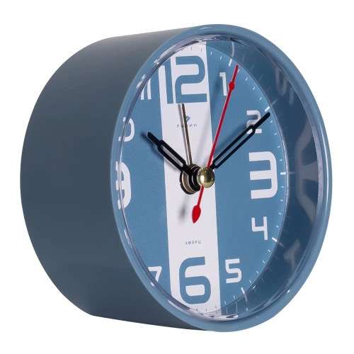 РУБИН будильник кварц корпус синий классика В7-021